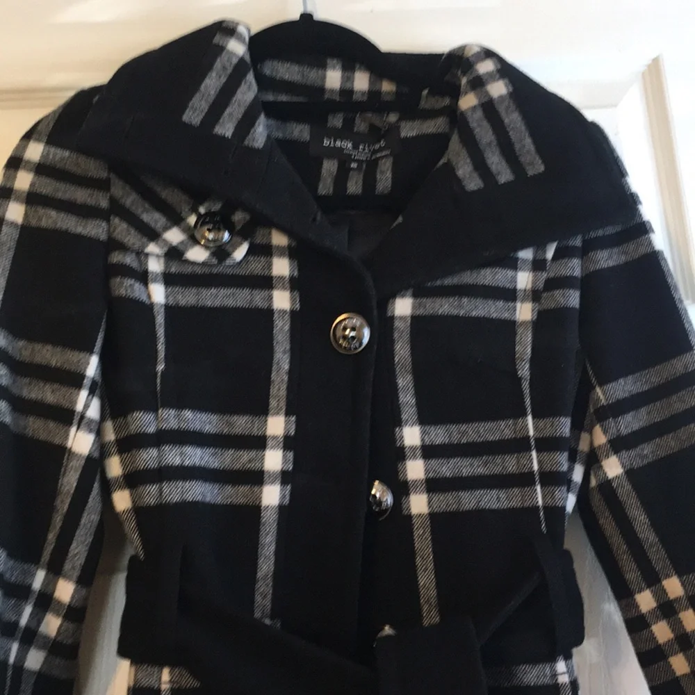 Black Rivet Coat - Picture 2 of 7